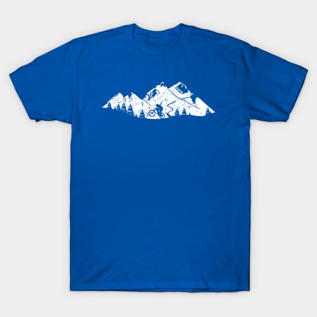 Downhill Mountain Biking T-Shirt by FreedoomStudio